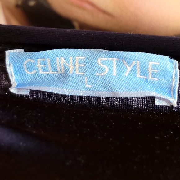 Celine Style Sexy 3 Pieces Pajamas ,Sleepwear Robe Velvet, Blue - Picture 11 of 11